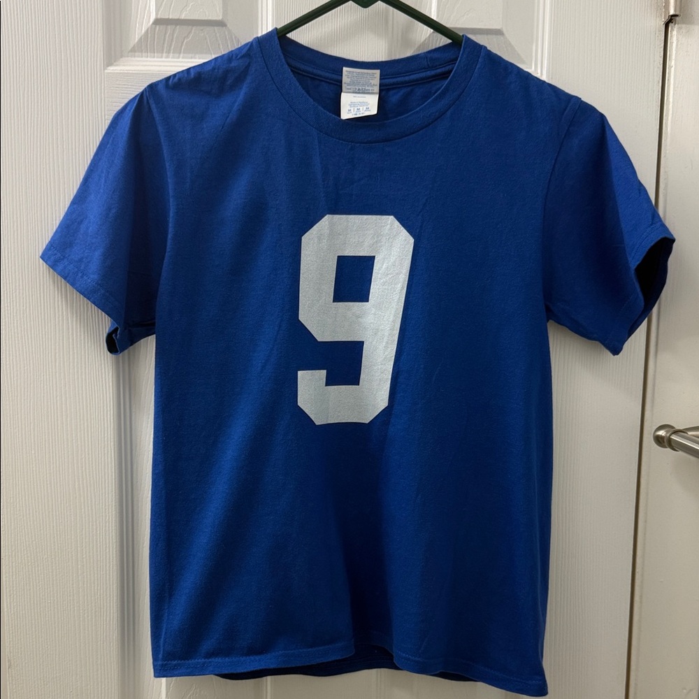 Port and Company Royal Blue Kids Tee with White Number